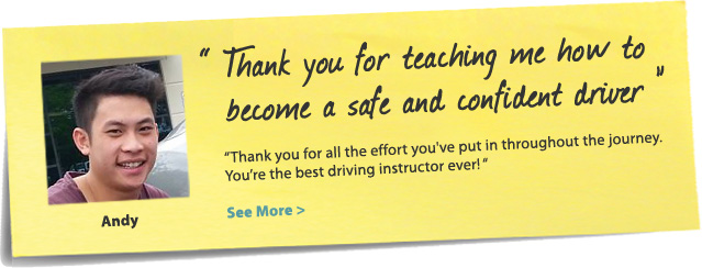 testimonial taught me how to become safe confident driver